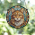 Ginger Cat Stained Glass Effect Suncatcher